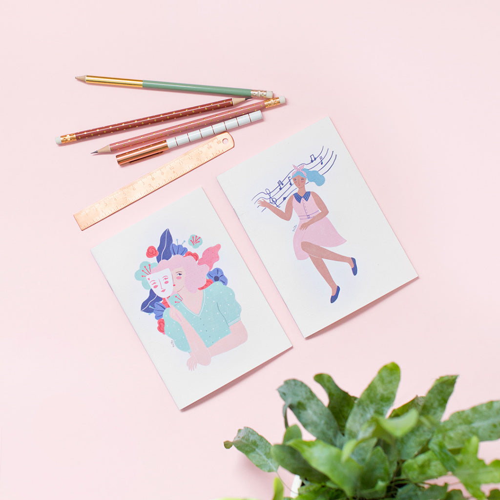 Set de 2 libretas CARNAVAL