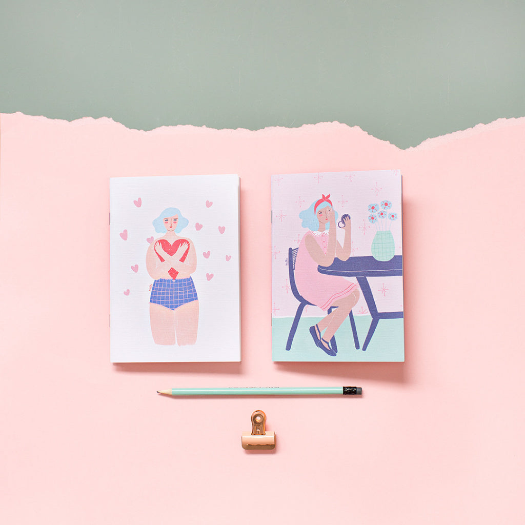 Set de 2 libretas AMOR