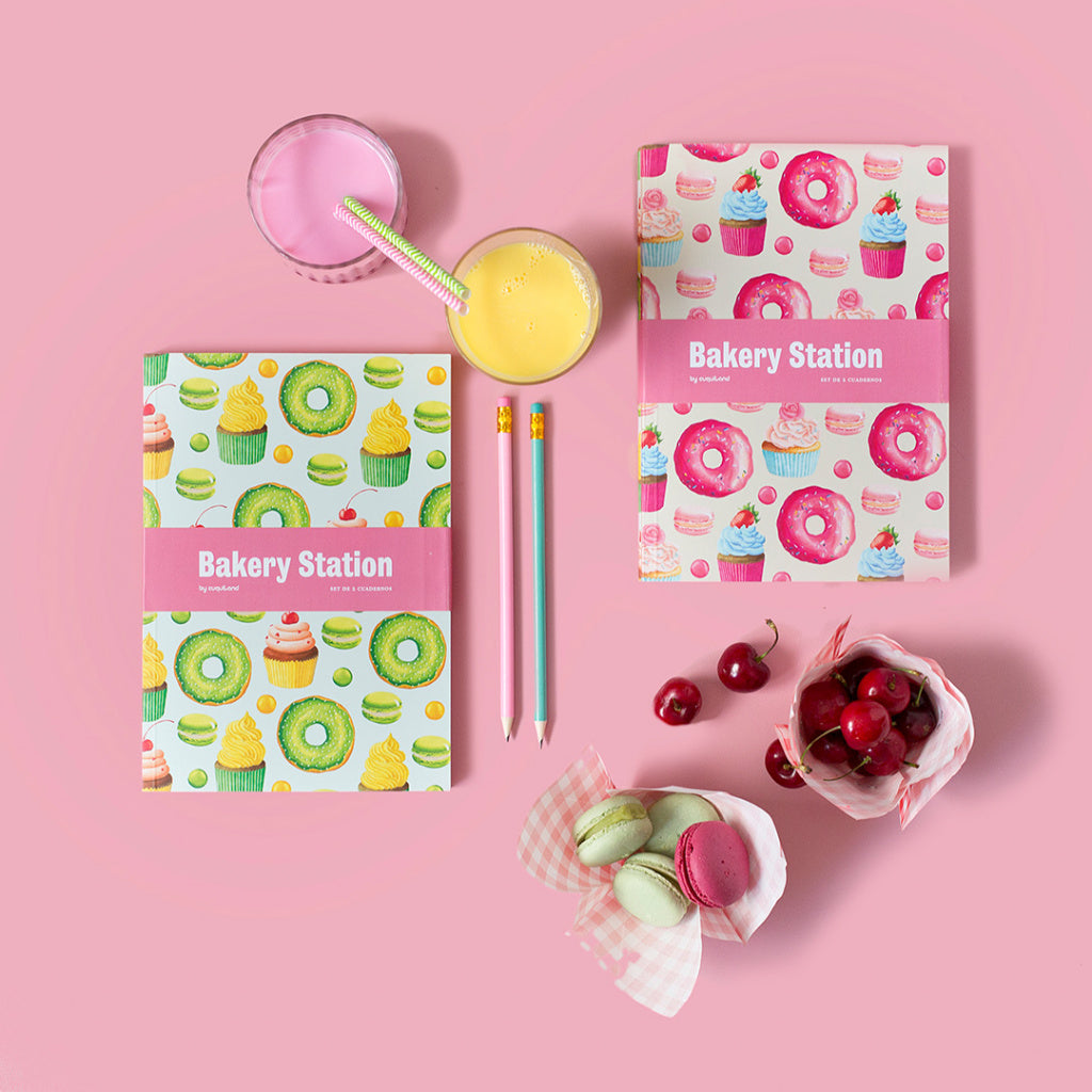Set de 2 cuadernos Bakery Station