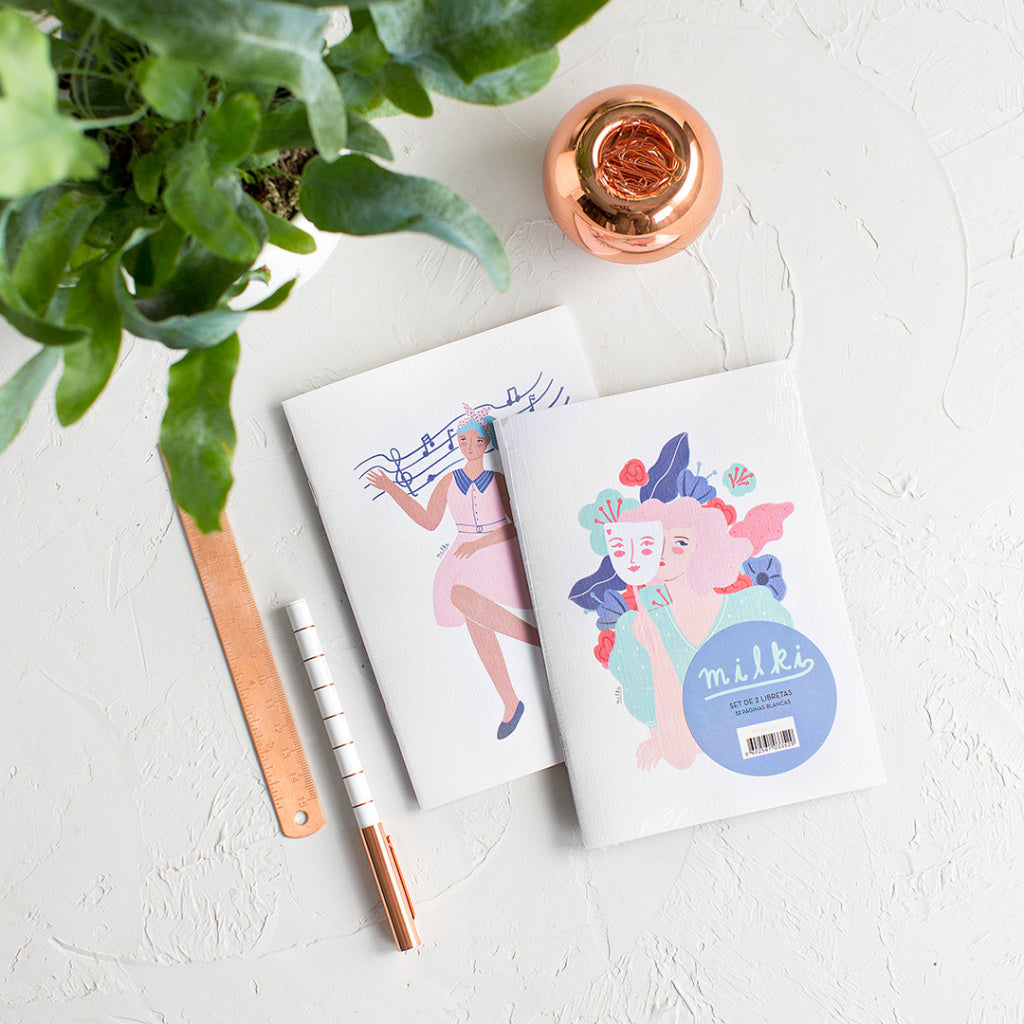 Set de 2 libretas CARNAVAL