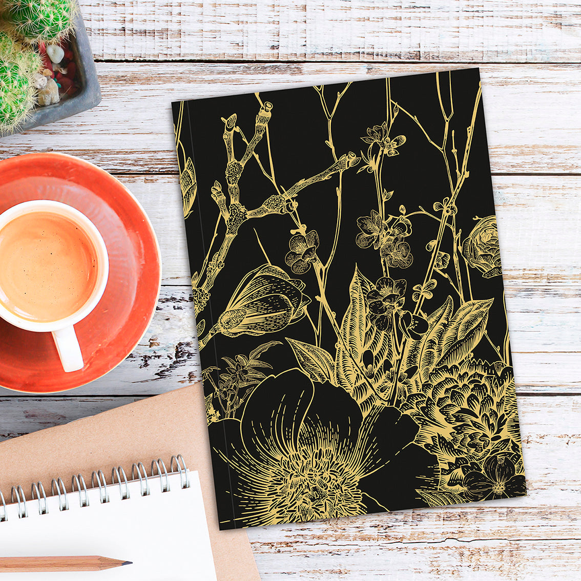 Cuaderno «Golden Flowers»