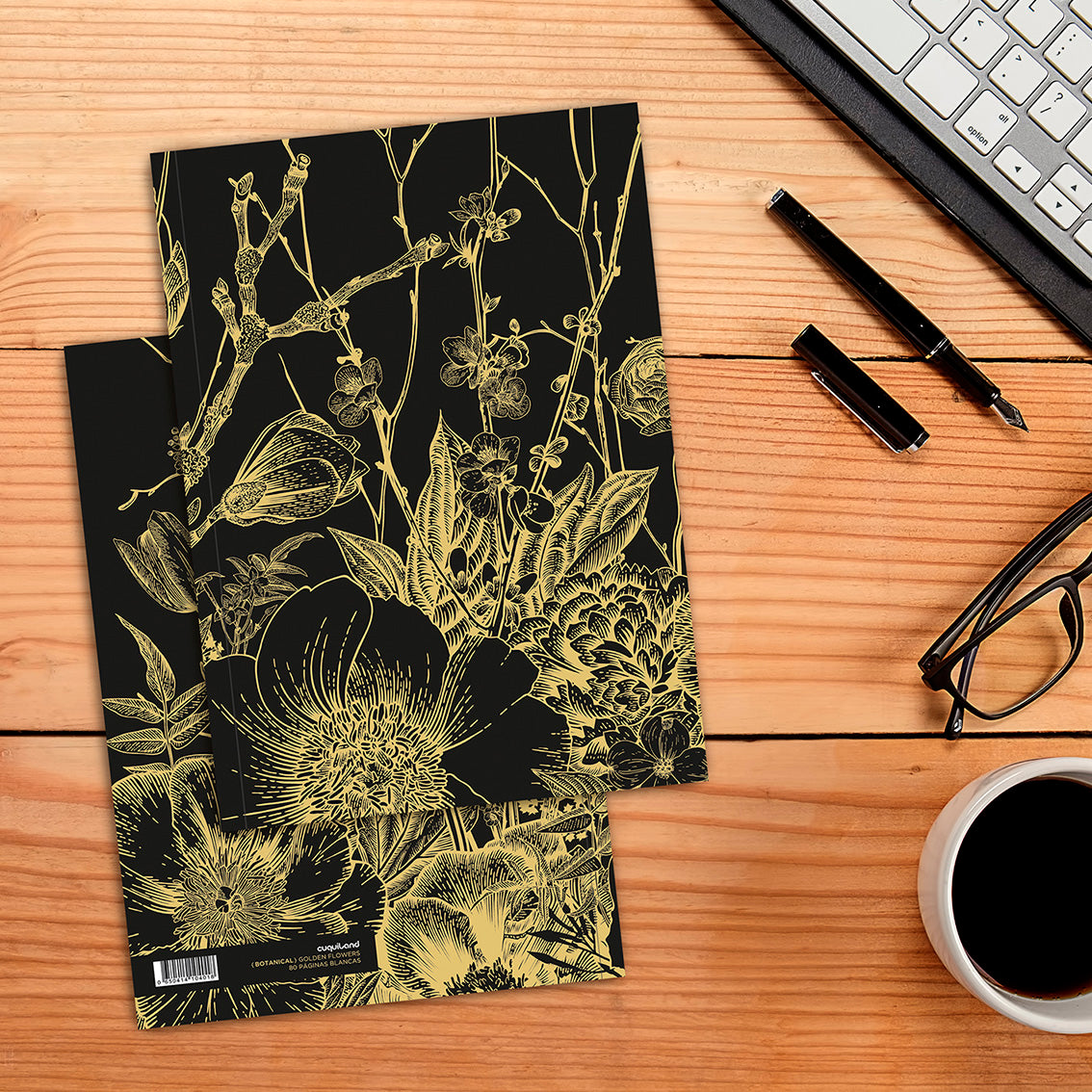 Cuaderno «Golden Flowers»