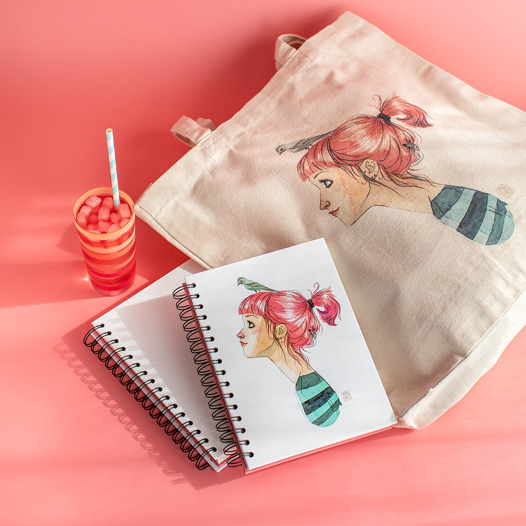 Cuaderno anillas Esther Gili «Pájaros en la cabeza»