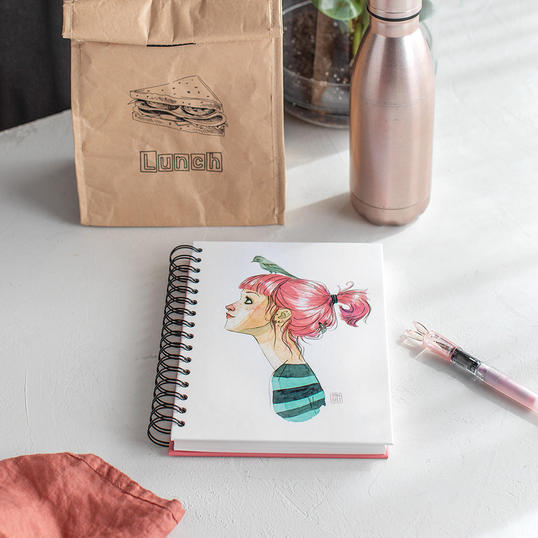 Cuaderno anillas Esther Gili «Pájaros en la cabeza»