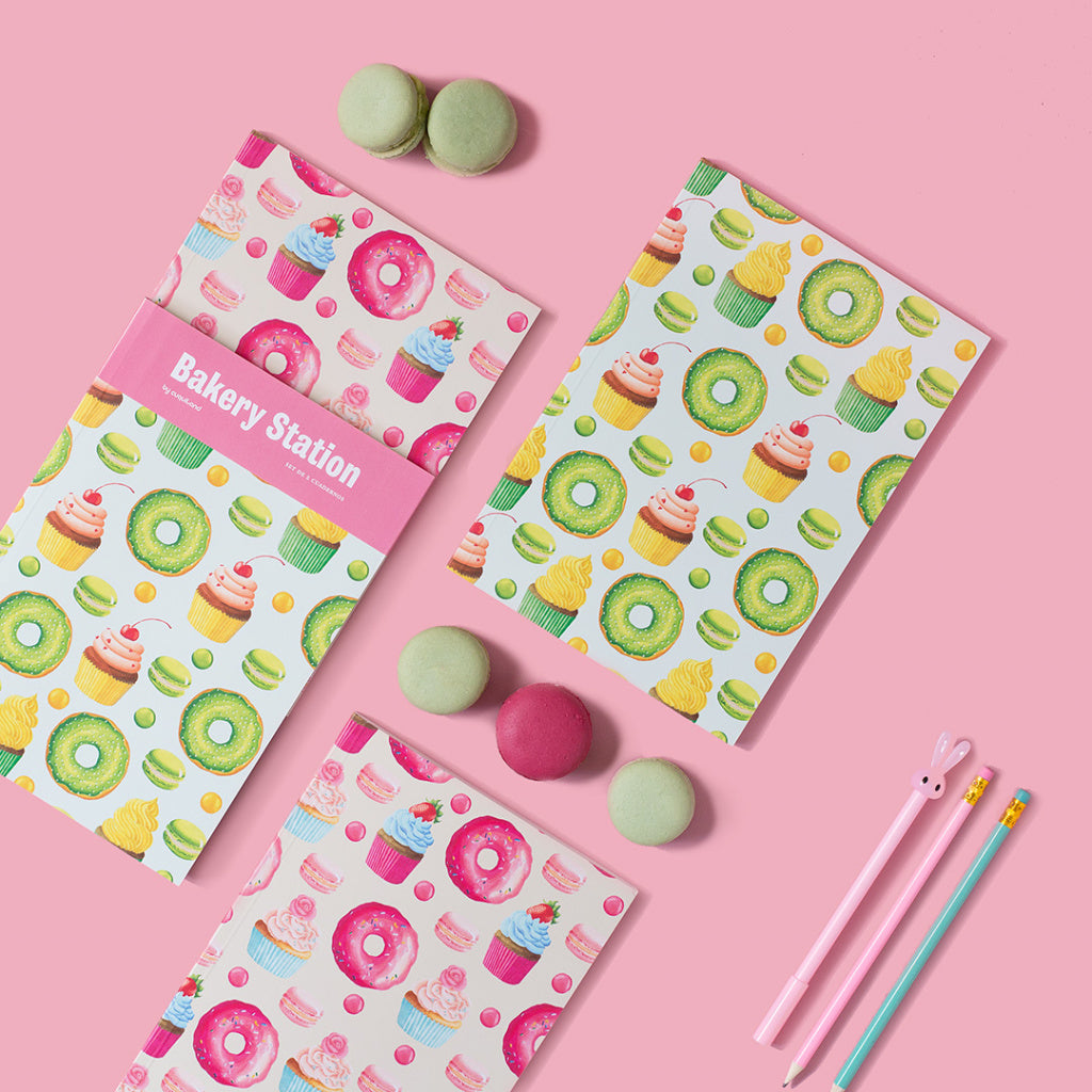 Set de 2 cuadernos Bakery Station