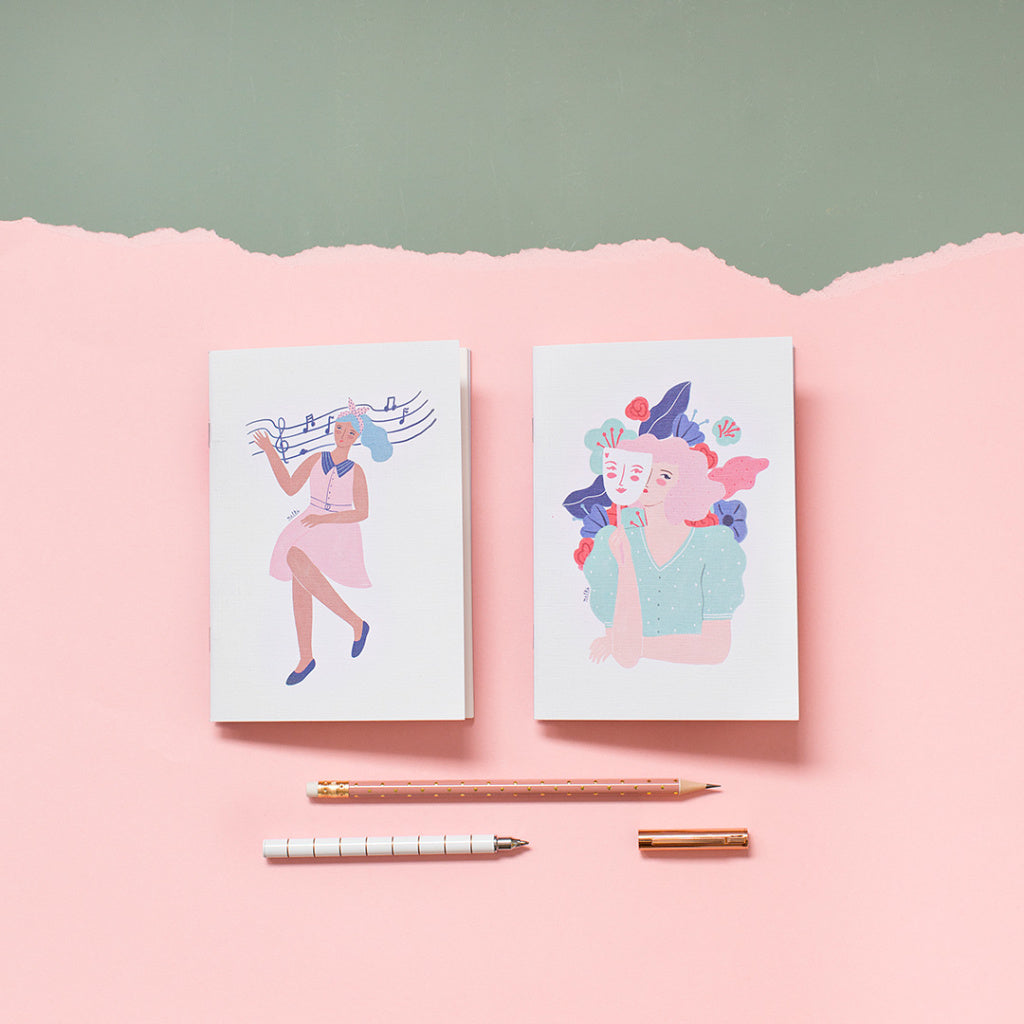 Set de 2 libretas CARNAVAL