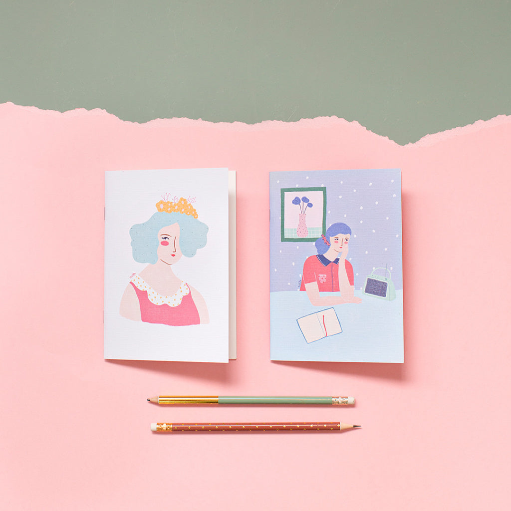 Set de 2 libretas BELLA