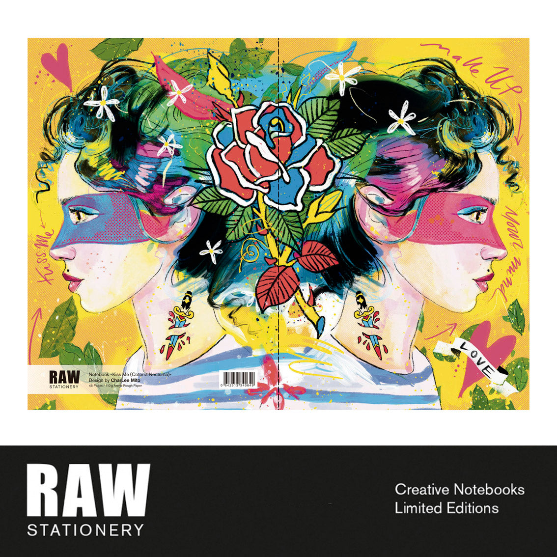 Libreta CharLee Mito «Kiss Me (Cotorra Nocturna)»