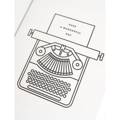 Tarjeta Premium Typewriter