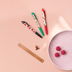 Set de 3 Bolígrafos Frutas