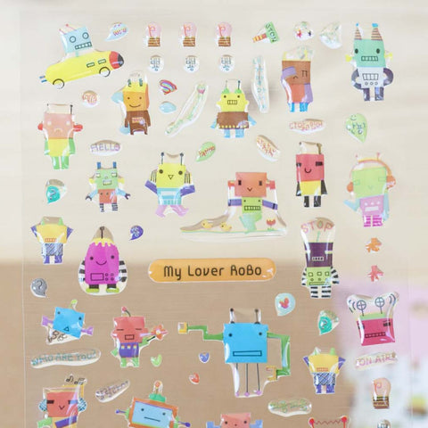 Stickers Let's Play With Robo